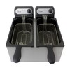 CHARD DF-6E, Dual Tank Deep Fryer, Stainless Steel, 6 liter,