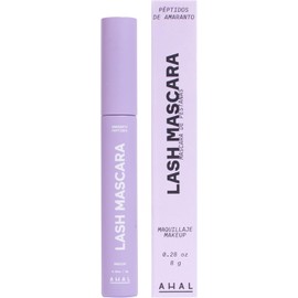 AHAL - Mascara de pestañas con Aceite de Kalahari, Lentisco y Ricino - Larga Duración, Alarga Fortalece y Regenera tus Pestañas - Rimel Negro con Péptidos de Amaranto y Aceites Naturales, 8g.
