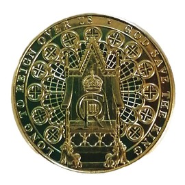 2023 GIBRALTAR Westminster Abbey Door Coronation King Charles III UNC £1 coin with Acrilyc Coin Holder