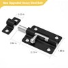 Door Security Slide Latch Lock, 2 Pack Keyless Entry Door