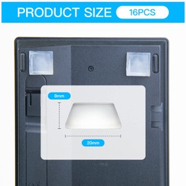 VABNEER VABNEER Elastikpuffer Transparent Selbstklebend, 16 Stcke Silikon Schutzpuffer M?belpuffer Gummipuffer zur L?rmd?mpfung Verhindern Rutschen und Kratzer