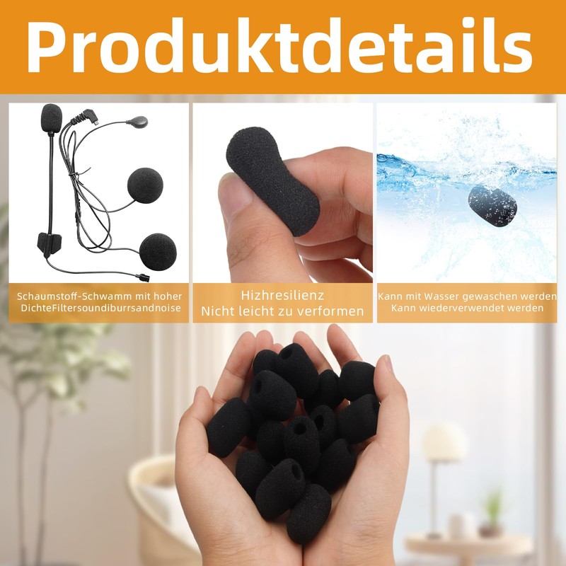 Pack of 30 Pop Protection Microphones, Foam Wind Protection for