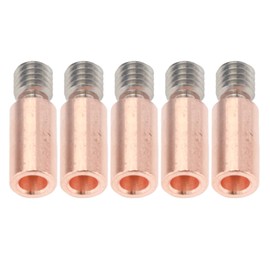 Kadimendium 5 Pieces Bimetal Heat Break Ti Alloy Copper Heatbreak Bi-Metal Heatbreak Replacement for Prusa I3 MK3 MK3S 3D Printer (Smooth)