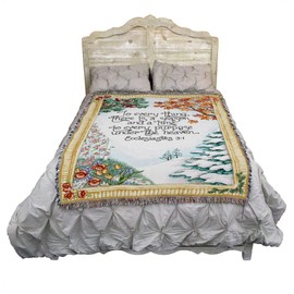 Pure Country Weavers - Everything Season Woven Tapestry Throw Blanket with Fringe Cotton USA Size 72 x 54