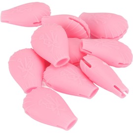 10 fundas de silicona para brochas de sombras de ojos: protectoras antipolvo, duraderas y flexibles para guardar las brochas de maquillaje de forma segura; ideales para neceseres de maquillaje.