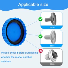 Dyruilanbo 2 Pcs Leak-Proof & Cold-Resistant Winter Plug Set for Intex & Bestway Above Ground Pools with Matching Seals, Winter Pool Closing Kit