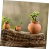 Garneck 6 Pieces Miniature Terracotta Amphoras - Decorative Clay Flower