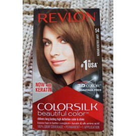 REVLON COLORSILK Hair Color 54 Light Golden Brown 3D Permanent Color
