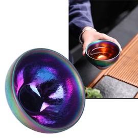 Topyond Tea Cup Ceramic Teacup Tea Bowl Jianzhan Cup Durable Easy to Clean Teaware Tea Accessory Present for Home Decoration