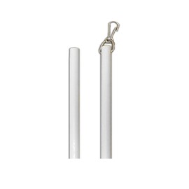 36 Inch Fiberglass Drapery Curtain Wand with Stainless Steel Snap Hook Premium Quality - Strong, Durable & Easy to Install (3) Pieces per Pack