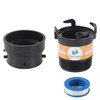 TonGass RV Sewer Pipe Adapter 3" Rotating Rigid Bayonet Adapter