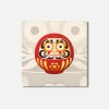 Unbranded Daruma Doll Japan Gift Serious 4'' X 4'' Square