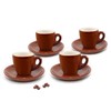 Cuisinox CUP-466BR Brown Espresso Cups,Set of 4