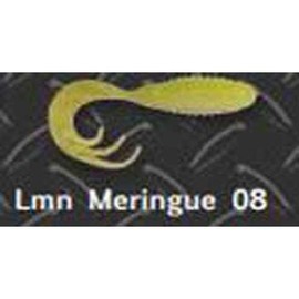 Big Bite Baits RTTG208 Ring Triple Tip Grub Lemon Meringue, 2"