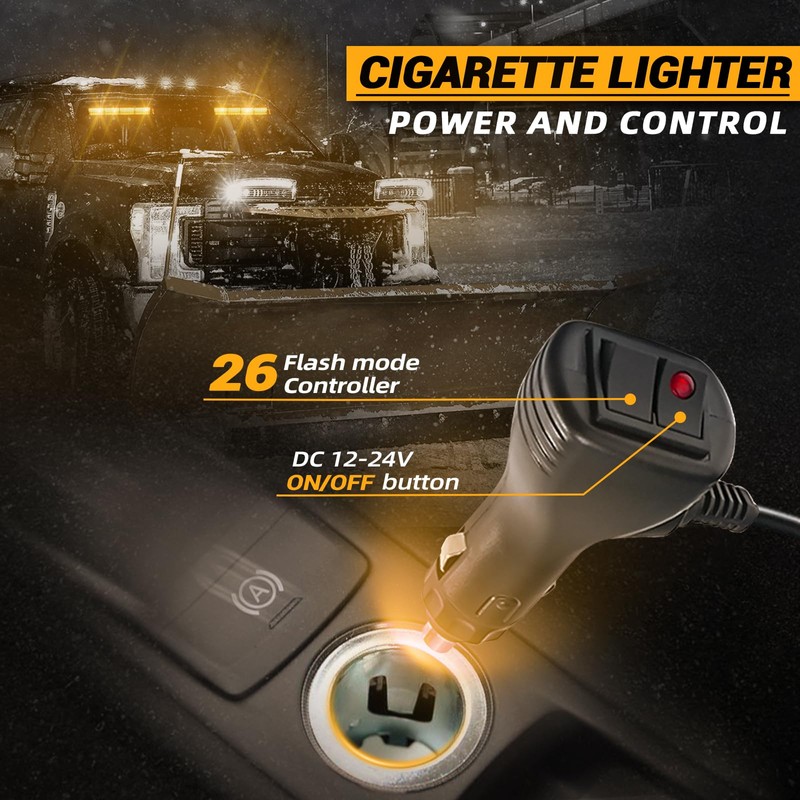 ELECHOI Blue 2 in 1 Police Emergency Dash Strobe Light