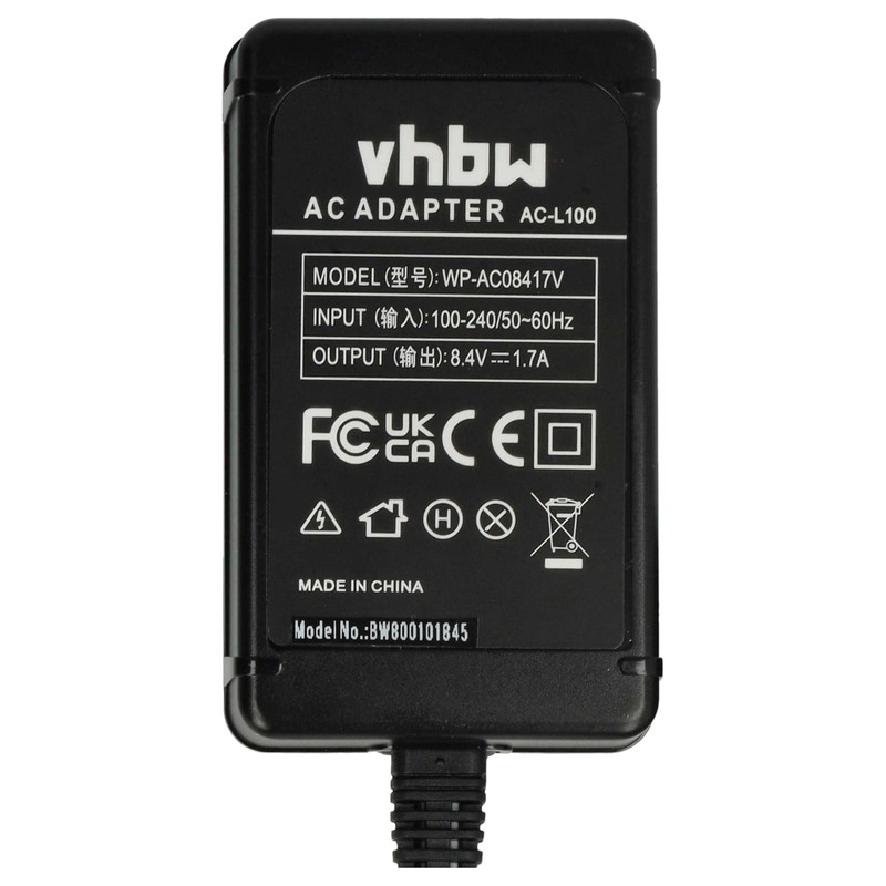 vhbw 1 x Power Supply Compatible with Sony Handycam DSC-S70,