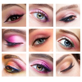 9-Color Eyeshadow Palette - Smoky Rose & Sunset Glow | Glitter, Matte & Shimmer Eye Shadows | Long-Lasting, Highly Pigmented Makeup Palette for Women (Smoky Rose)