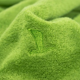 möve Superwuschel guest towel 30 x 50 cm made of 100% cotton, peridot