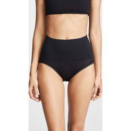 Yummie Women's Ultralight Seamless Brief, Black, 1X/2X