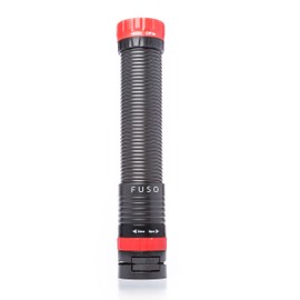 FUSO FUSOV51001000 All-in-One Handsfree High Power LED Flexible, Magnetic and Clampable Flashlight, 110 lm, Red