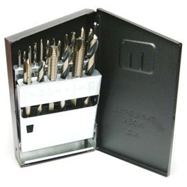 Norseman Super Premium Drill and Tap Set - 18 Piece Set - 57580 - Black and Gold Oxide