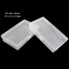 LJY 12 Pieces Rectangular Empty Mini Clear Plastic Organizer Storage