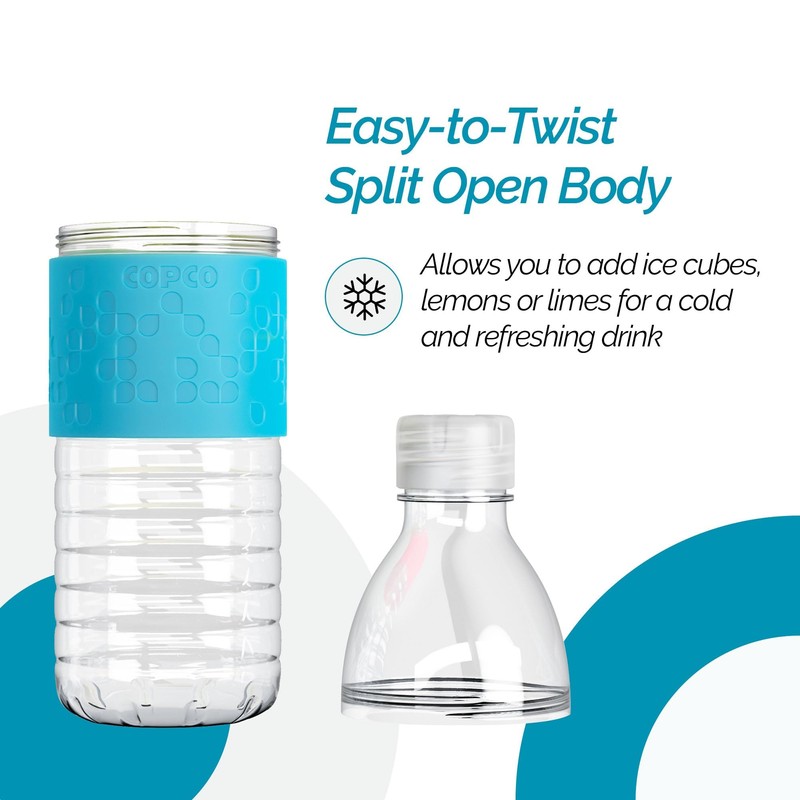Copco Hydra Water Bottle with Spill-Resistant Lid, 16.9 oz -
