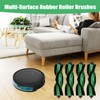 ECOMAID 4 Pack Replacement Multi-Surface Rubber Roller Brushes Compatible for