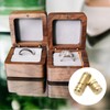 sourcing map 50Pcs Invisible Barrel Hinges, 4x17mm Brass Concealed Hinge,