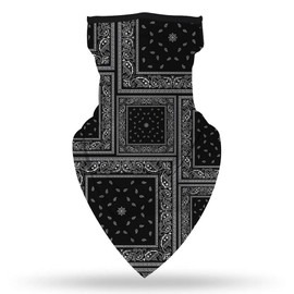 HONGRSMY Face Mask Neck Gaiter Shield Scarf Bandana Face Mask Seamless UV Protection and Windproof Hanging Ears Face Mask for Men Women Motorcycle Cycling Riding Skiing Party（Broken flower-4）
