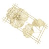 Ginkgo Leaf Wall Hanging Decor Metal Iron 3D Golden Ginkgo