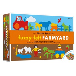 Fuzzy Felt PETERKIN Classic Series - Farmyard Drawer Set: Mix and Match Felt Pieces to Create Farm Themed Pictures! | Arts and Craft | Ages 3+