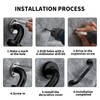 Grab Bars for Shower,12 Inch Grab Bars for Bathtubs and