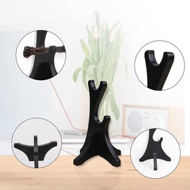 Bruafsir Two Tiers Wand Display Stand,Wizard Wand Display Stand,Wooden Wands Holder 2 Tiered Stand Rack for Collection