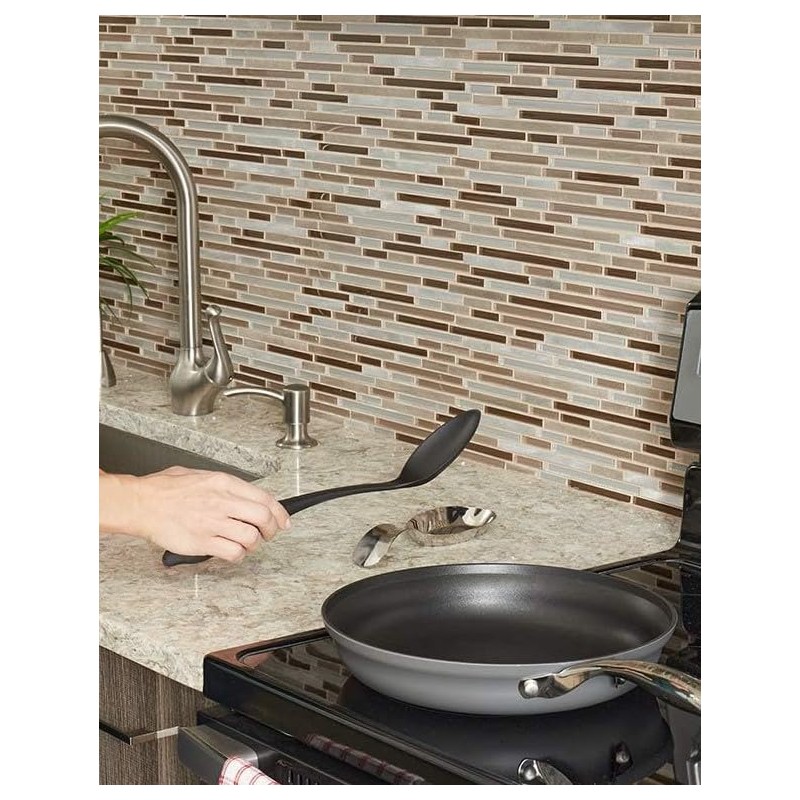 MGE Professional Spoon Rest Kitchen Spoon Holder Stainless Steel Silver