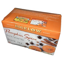 Bigelow PUMPKIN SPICE Hearty Spiced Black Tea Bags (18 Ct.) (1.44 Oz.)