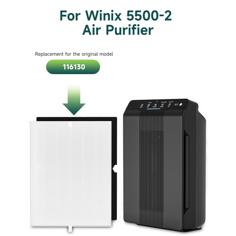 Future Way 2-Set 5500-2 Air Purifier Replacement Filter for Winix