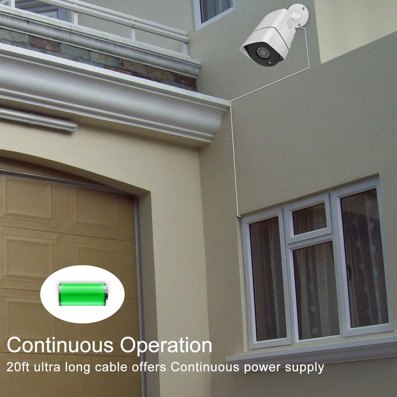 Uogw 2 Pack 20ft/6m DC Power Extension Cable 2.1mm x