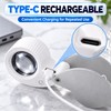 Rechargeable Jewelry Magnifier for Detail Inspection – 40X 60X Foldable