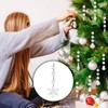 50Pcs Christmas Tree Ornaments Crystal Hanging Pendant, Acrylic Crystal Snowflakes
