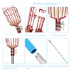 Omninmo Fruit Picker Pole with Basket, 3-8FT Telescoping Adjustable Tool