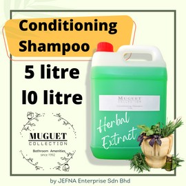 MUGUET collection - 【5 litre / 10 litre / 5000ml / 10L】Shampo Conditioning Shampoo / Hair Shampoo / Hair conditioning Shampoo / Hair Care (refill liquid)