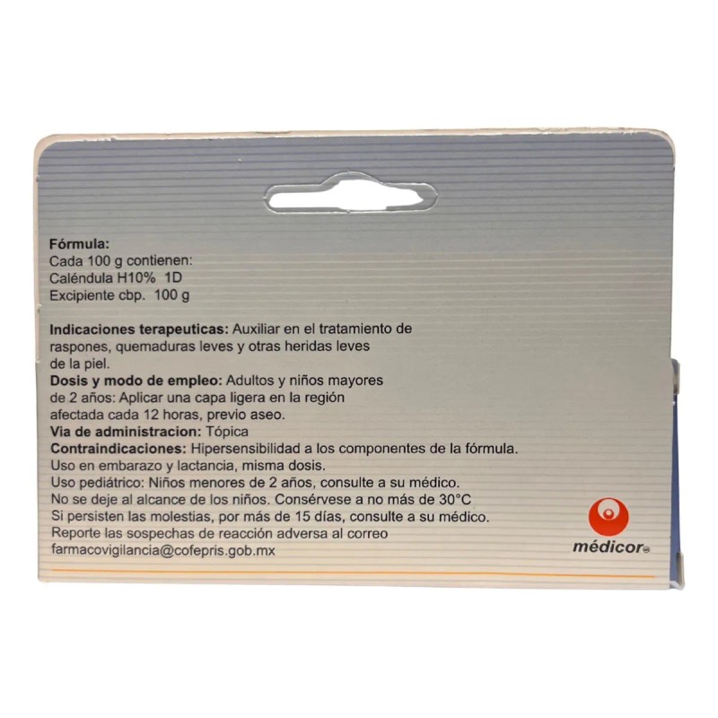 Pomada Calendula Medicor 28grs. Kit 2 Piezas Natural