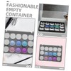 BIUDECO Portable Makeup Pallets Pack Acrylic Eyeshadow Cases Magnet for