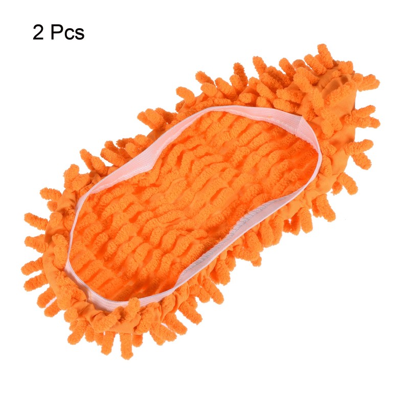 MECCANIXITY Washable Cleaning Shoes Cover Multifunction Chenille Duster Mop Slippers