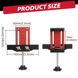 Ayolofei Adjustable Cabinet Door Installation Positioner, Cabinet Hardware Jig Tool Cabinet Door Mount Locator with Adjustable Length Cabinet Doors Quick Assembly Device