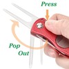 FGXY 2 Pieces Golf Folding Divot Fork, Switchblade, Golf Divot