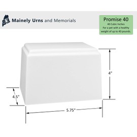 Black Promise Customizable Lounging Cat Pet Cremation Urn for a Cat - Laser Engraved - Cultured Granite - 40 Cubic Inch Urn for Ashes for a Pet Weighing 40 Pounds or Less