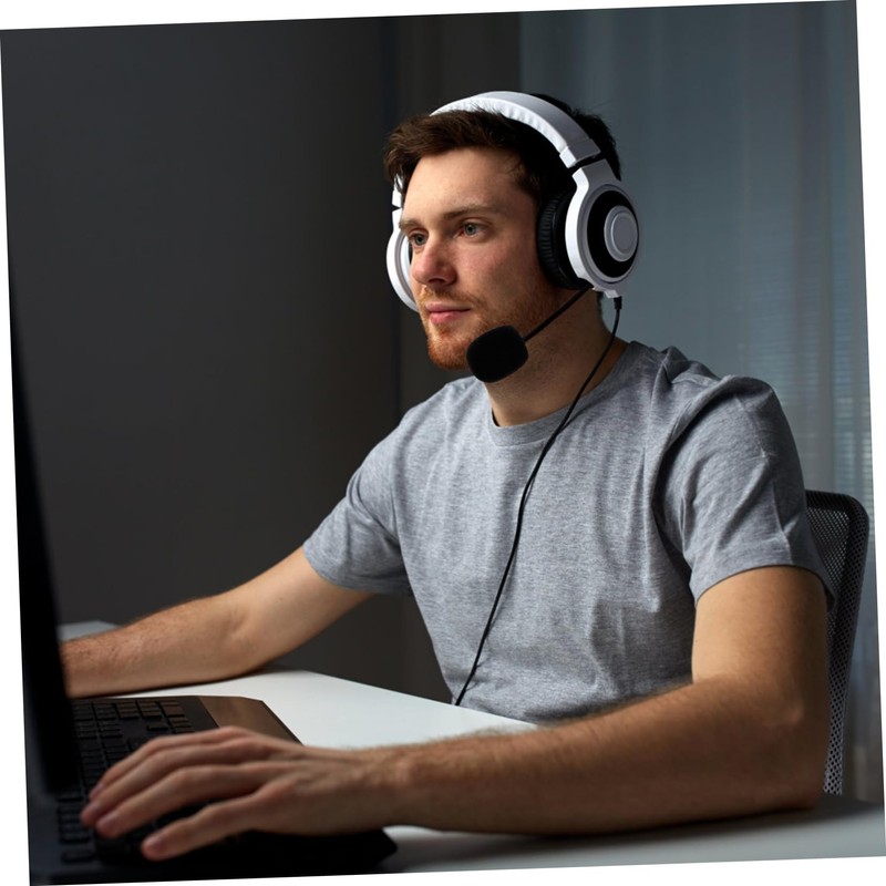 VICASKY 3pcs Wired Headset Microphone Noise Cancellation for Lectures Live