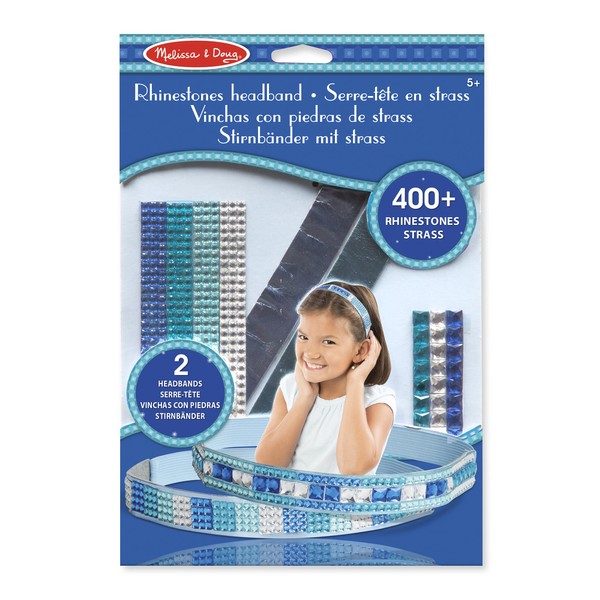 Melissa & Doug Press-On Rhinestones Headband-Making Set (Makes 2 Headbands)